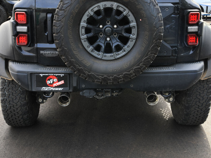 aFe 22-26 Ford Bronco V6 3.0L (tt) Vulcan Series 3in 304SS Cat-Back Exhaust System w/ Polished Tips Secondary image