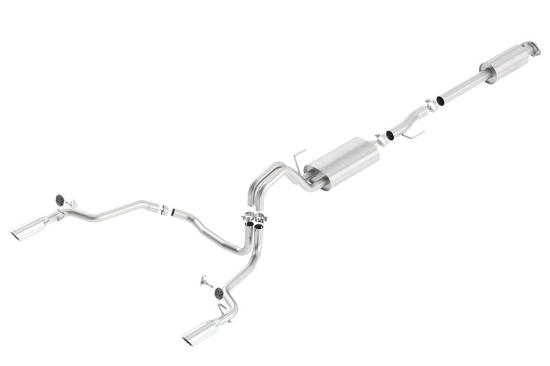 Borla 15-16 Ford F-150 2.7L/3.5L V6 / 5.0L V8 Ext. Cab Std. Bed CB Exh Touring Single Split Rear Ext. exhaust system Main image