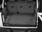 WeatherTech 2018+ Jeep Wrangler Unlimited JL No w/o Subwoofer Cargo Liners - Black in trunk