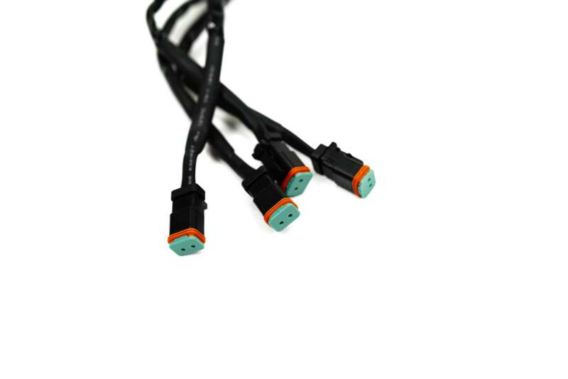 DV8 Offroad Universal 4-Way 1-DTP to 4-DTP Plug Harness - 15ft Secondary image