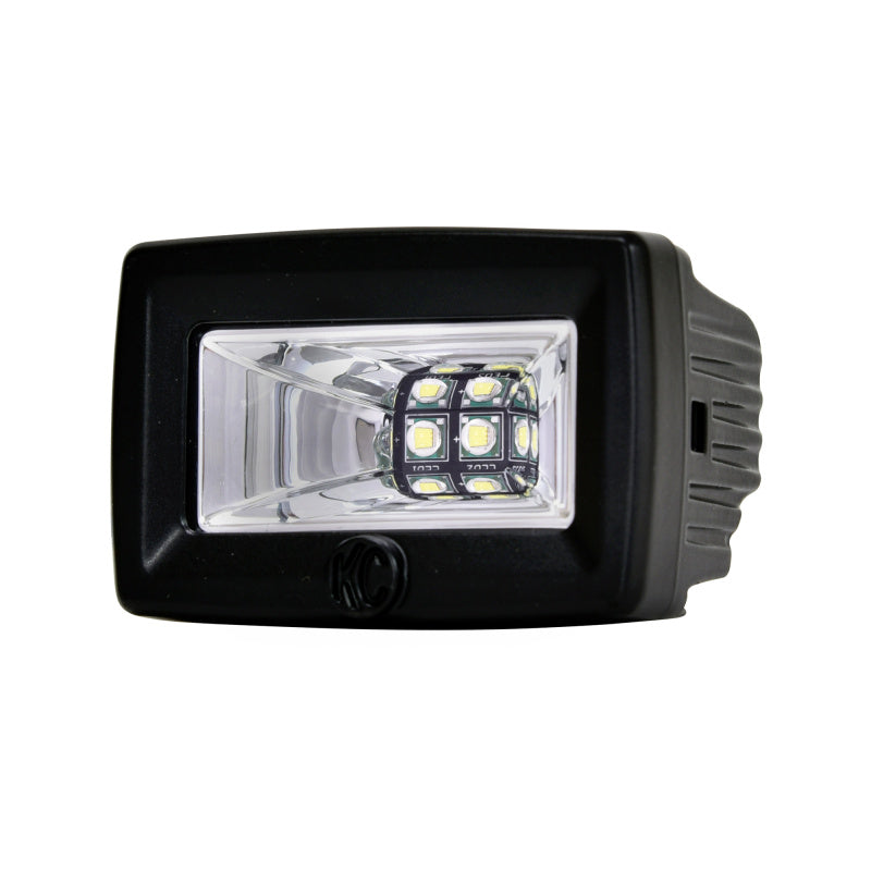 KC HiLiTES C-Series C2 LED 2in. Backup Area Flood Light 20w (Pair Pack System) - Black for offroad lighting and electrical.