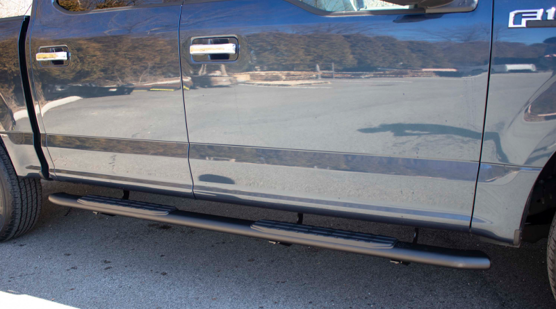 Fishbone Offroad 15-22 Ford F150 Extended Cab Oval Side Steps - Black Textured Secondary image