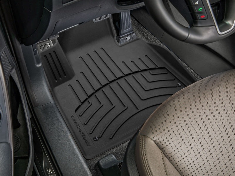 WeatherTech 2019+ Hyundai Santa Fe XL Front FloorLiner HP - Black Secondary image