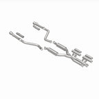 MagnaFlow 2017+ Dodge Charger 409 SS Polished 3in Quad Tips Cat-Back Exhaust components for enhanced performance.