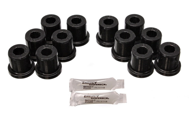 Energy Suspension 81-89 Toyota FJ40/FJ60 Landcruiser 2/4WD Blk Front Leaf Spring Bushing Set for offroad performance upgrades