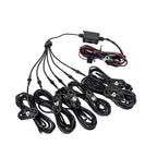 KC HiLiTES C-Series RGB LED Rock Light Kit (Incl. Wiring) - Set of 6 with wiring harness