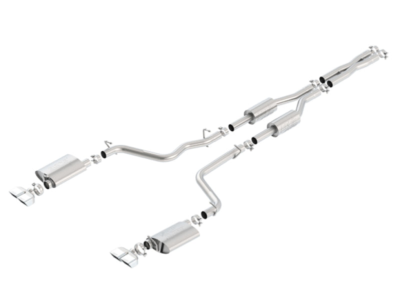 Borla 09-14 Dodge Challenger R/T 5.7L RWD 2Dr. 2.5in. ATAK CB Exhaust - Dual Split Rear Exit components for performance upgrades