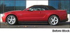 Eibach Sportline Kit for 11 Ford Mustang Convertible 3.7L-V6/5.OL-V8 side view before modification
