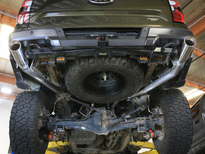 aFe 24-25 Ford Ranger Raptor Vulcan Series 3in 304 SS Cat-Back Exhaust w/ Polished Tips Secondary image