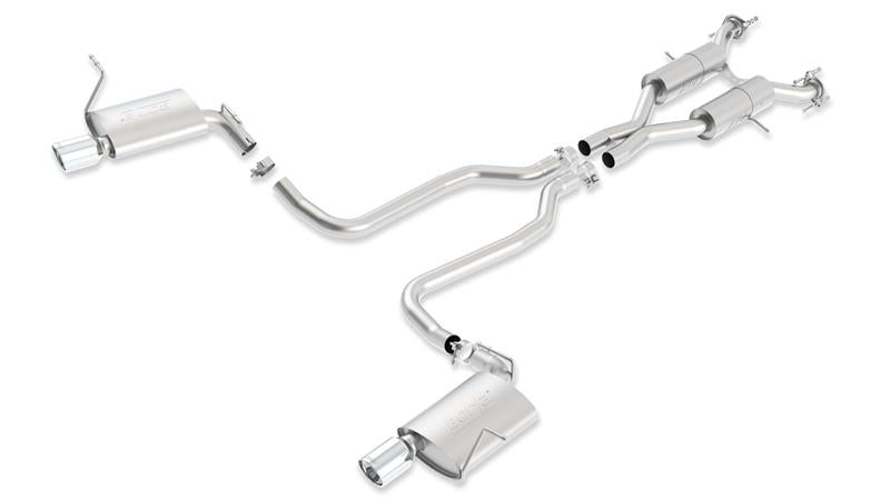 Borla 11-16 Jeep Grand Cherokee Limited/Laredo 5.7L 8cyl 4WD/RWD SS Catback Exhaust in stainless steel