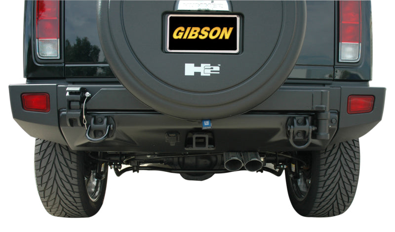 Gibson 08-09 Hummer H2 Base 6.2L 2.25in Cat-Back Dual Sport Exhaust - Stainless Secondary image