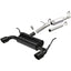 MagnaFlow 2018+ Jeep Wrangler 3.6L 409 SS Dual Split Rear Exit Black Tips Cat-Back Exhaust components and parts