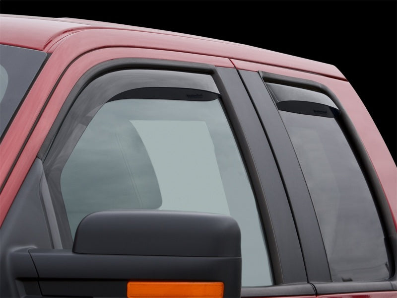 WeatherTech 04-08 Ford F150 Super Cab Front & Rear Side Window Deflectors - Dark Smoke Secondary image