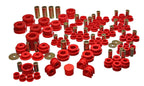 Energy Suspension 02-09 Nissan 350Z / 03-07 Infiniti G35 Coupe Red Hyper-Flex Master Bushing Set for performance upgrades.