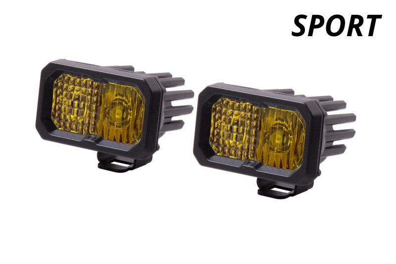 Diode Dynamics Stage Series 2 In LED Pod Sport - Yellow Combo Standard ABL (Pair) Secondary image