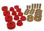 Energy Suspension 73-80 GM 1/2 Ton C-10/C1500 Pick Up 2WD Red Body (Cab) Mount Set, offroad performance upgrades