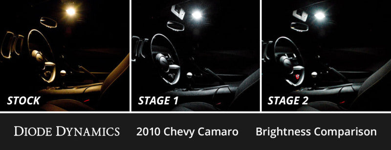 Diode Dynamics 10-15 Chevrolet Camaro Interior LED Kit Cool White Stage 2 Secondary image