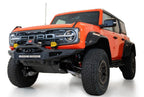 Addictive Desert Designs 22-23 Ford Bronco Raptor Rock Fighter Skid Plate on an off-road modified vehicle