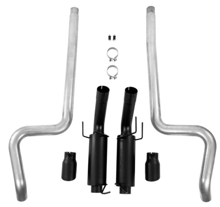 MBRP 11-14 Ford Mustang GT 5.0L 3in Cat Back Dual Split Rear Race Version 4in Tips - Black Secondary image