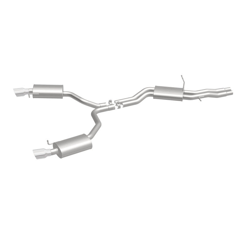 MagnaFlow Sys C/B 12-15 Audi A6 / A7 3.0L V6 SS 2.5in Dual Split Rear Ext 4in Tips, stainless steel performance exhaust system