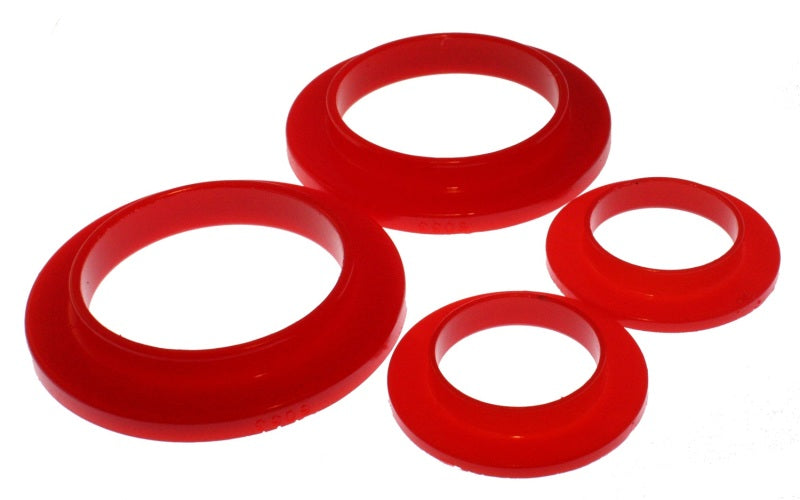 Energy Suspension 79-04 Ford Mustang SVO Red Rear Spring Upper & Lower Isolator Set Main image