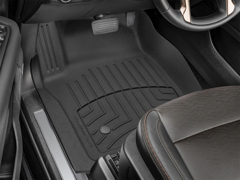 WeatherTech 21+ GMC Yukon / Cadillac Escalade / Chevrolet Suburban Front FloorLiner HP - Black interior mat