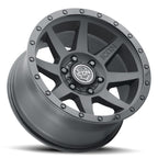 ICON Rebound 18x9 6x135 6mm Offset 5.25in BS 87.1mm Bore Double Black Wheel for offroad trucks