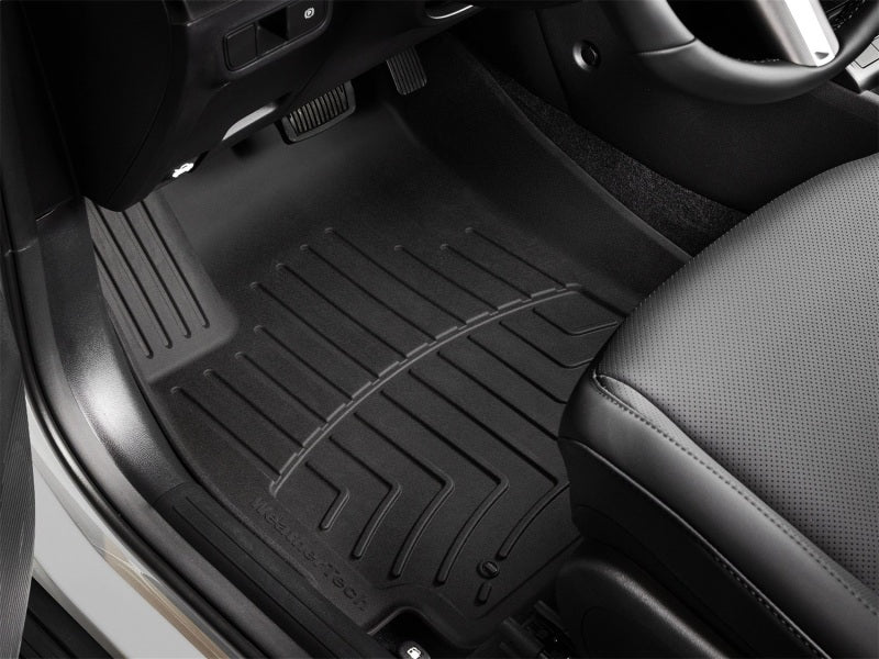 WeatherTech 24-26 Hyundai Kona 1st Row Front FloorLiner HP - Black Secondary image