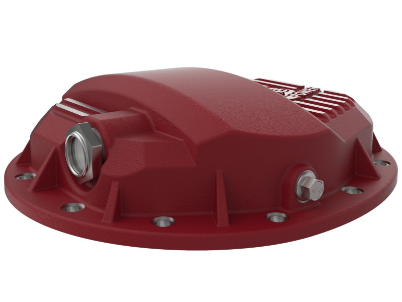 aFe Pro Series GMCH 9.5 Rear Diff Cover Red w/ Machined Fins 19-20 GM Silverado/Sierra 1500 Secondary image