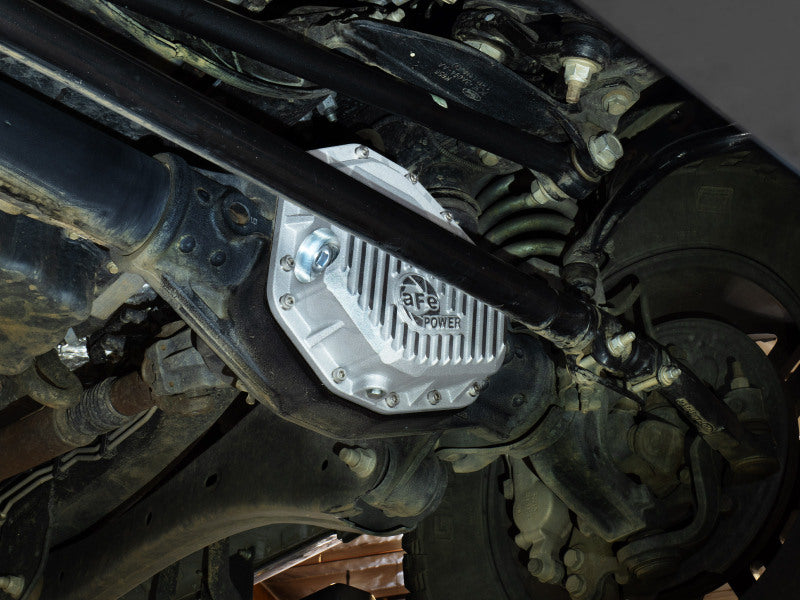 aFe POWER Street Series Front Diff Cover Raw w/ Machined Fins Ford F-250/350 23-26(Dana M235) Secondary image