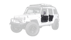 Body Armor 4x4 07-18 Jeep Wrangler Gen 3 Trail Doors Rear Pair on a Jeep