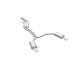 MagnaFlow Sys C/B 12-15 Audi A6 / A7 3.0L V6 SS 2.5in Dual Split Rear Ext 4in Tips exhaust system image