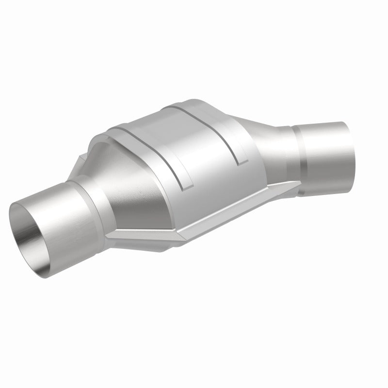 MagnaFlow Conv Universal 2.25 Angled Inlet OEM catalytic converter for offroad performance upgrades.