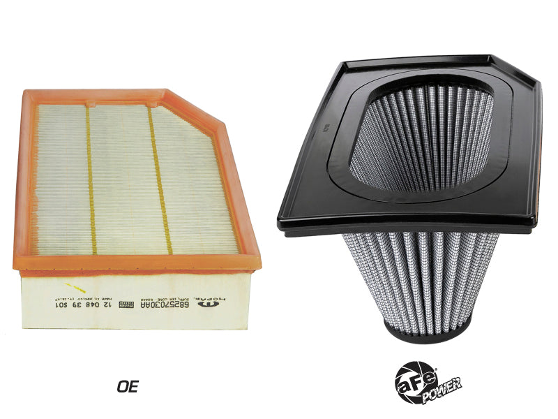aFe Magnum FLOW PRO DRY S Inverted Air Filter 18-19 Jeep Wrangler (JL) I4-2.0L(t) Secondary image