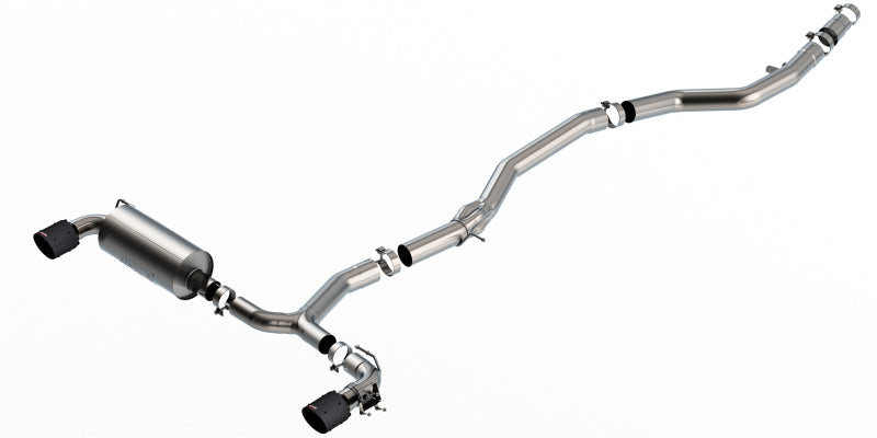 Borla 2020 Toyota Supra GR 3.0L I6 3in ATAK Catback Exhaust - Carbon Fiber Tips Main image