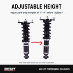 Air Lift Performance 15-21 Subaru WRX / STI Coilover Kit adjustable height features