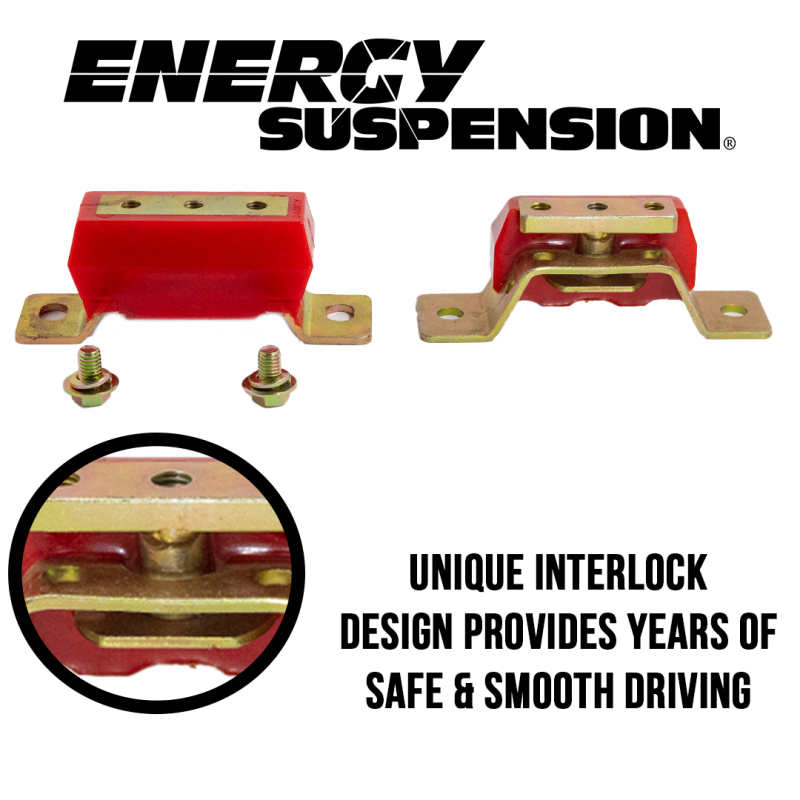 Energy Suspension Ford Trans Mount 2.312 CTR - Red for performance offroad parts and drivetrain upgrades