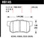 Hawk 02-06 Acura RSX / 02-11 Honda Civic Si / 00-09 S2000 DTC-70 Race Rear Brake Pads specifications diagram.