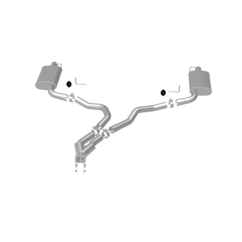 MagnaFlow 75-79 Chevy Corvette V8 5.7L Dual Split Rear Exit Stainless Cat-Back Perf Exhaust system