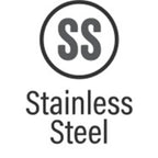 Stainless Steel logo representing durable materials for MagnaFlow Muffler W/Tip Mag SS 14X5X8 2.25/4.