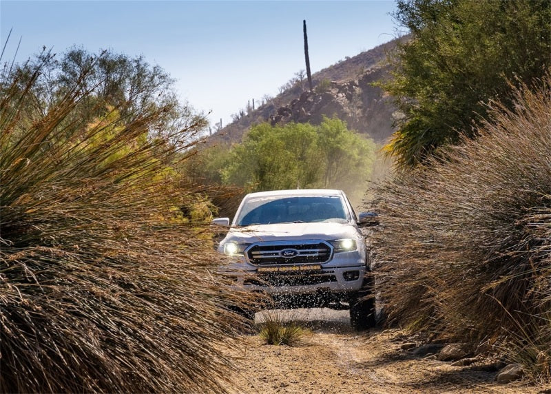 Fox 2019+ Ford Ranger 2.0 Perf Series 9.7in Smooth Body IFP Rear Shock / 0-1.5in Lift in off-road adventure