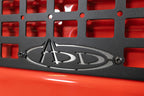 Addictive Desert Designs21-23 Ford Bronco Tailgate Molle Panel close-up with logo for offroad parts