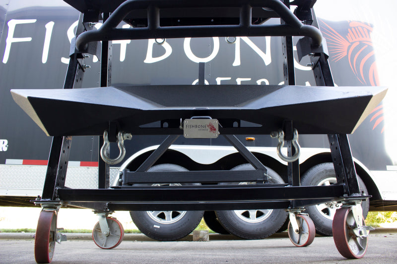 Fishbone Offroad Hitch Cover - 2In Hitch - Black Powdercoated Steel Secondary image