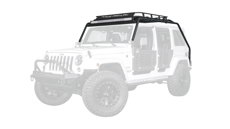 Body Armor 4x4 07-18 Jeep Wrangler JK Windshield Light Bar Secondary image