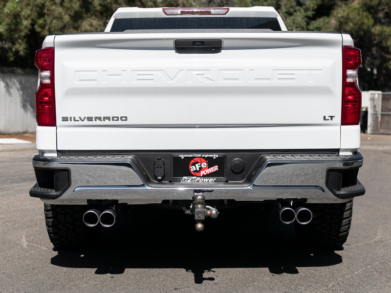 aFe Vulcan Series 3in-2-1/2in 304 SS Cat-Back 2019 GM Silverado / Sierra 1500 V8-5.3L w/ Black Tips Secondary image
