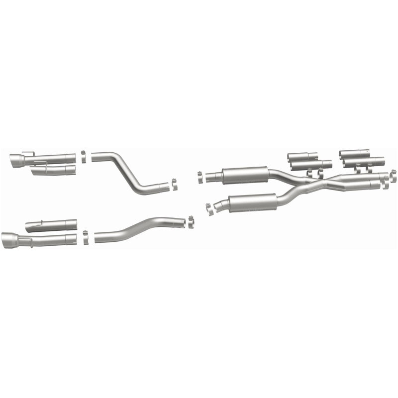 MagnaFlow 2017+ Dodge Charger 409 SS Polished 3in Quad Tips Cat-Back Exhaust components.