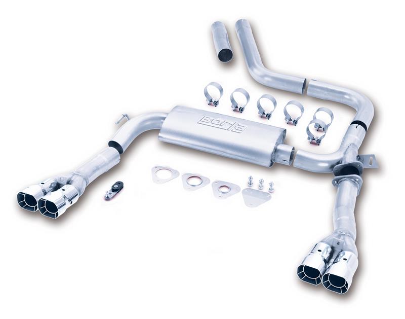 Borla 98-01 CAMARO/TRANS AM 5.7L V8 AT/MT Catback Exhaust Quad Tips Main image