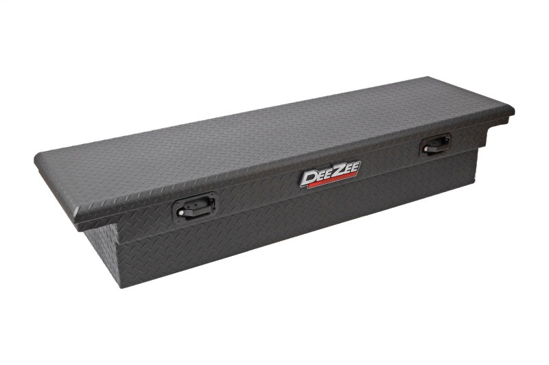 Deezee Universal Tool Box - Red Crossover - Single Lid Black BT Pull Handle (Low/Txt Blk) for offroad parts and accessories.