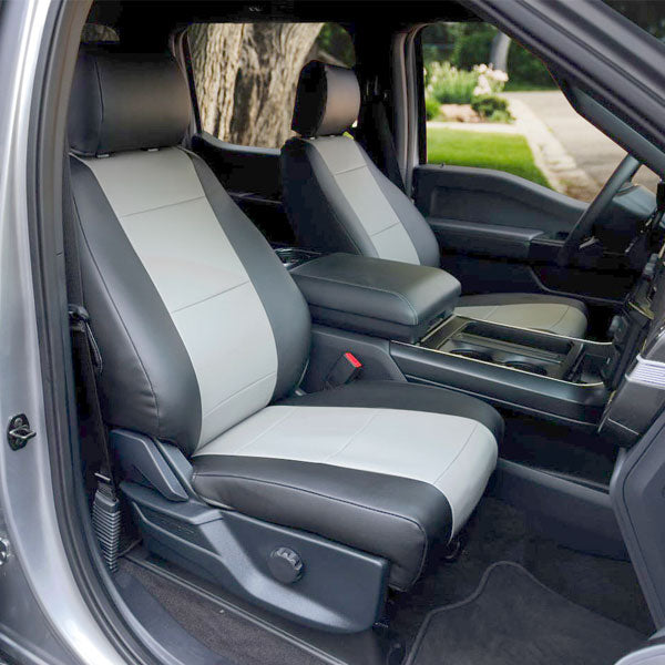 CalTrend Faux Leather Sport Seat Covers (Custom-Fit) – Sport Two-Tone Style, Easy-Clean Protection | Offroad Unlimited