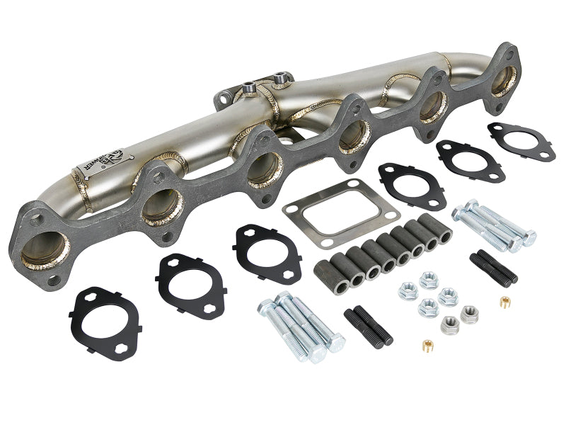 aFe Twisted Steel Header Turbo Manifold (T4) 98.5-02 Dodge Diesel Trucks L6 5.9L (td) Secondary image